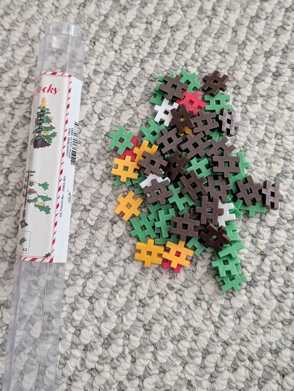 Hashtag Building Blocks, Christmas, 72 Count